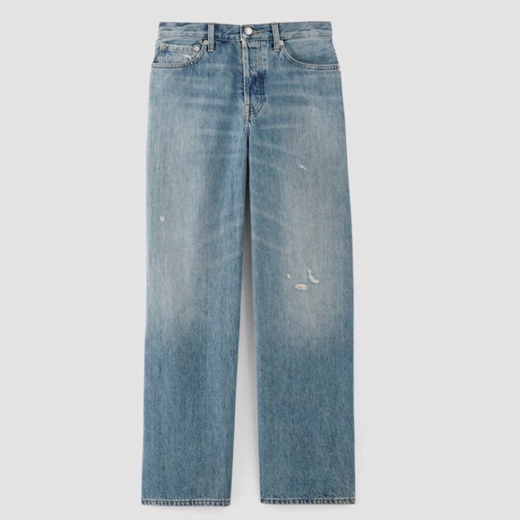 Everlane Light Blue Flare Super Baggy Jeans - Picture 2 of 10